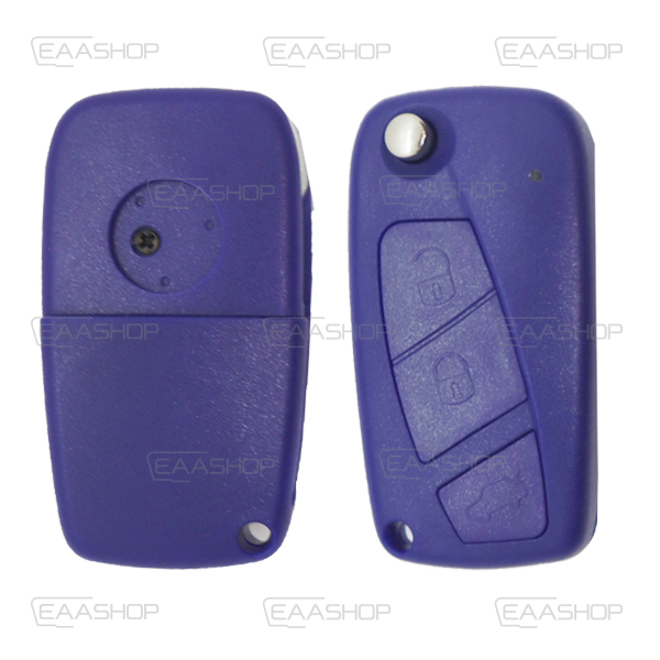 FIA03KS - CARCASA PLEGABLE MANDO 2 BOTONES (AZUL)