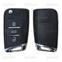 XH13RC - TELEMANDO KEYLESS 3 BOTONES XHORSE TIPO MQB SMART KEY