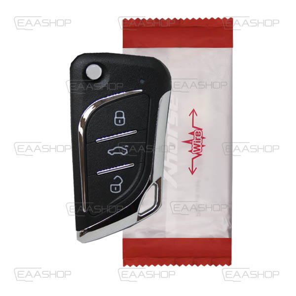 XH16RC - TELEMANDO PLEGABLE 3 BOTONES XHORSE SIN BOBINA