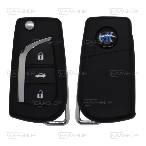 KD05RC - TELEMANDO PLEGABLE 3 BOTONES TIPO TOYOTA SIN BOBINA