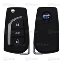 KD05RC - TELEMANDO PLEGABLE 3 BOTONES TIPO TOYOTA SIN BOBINA