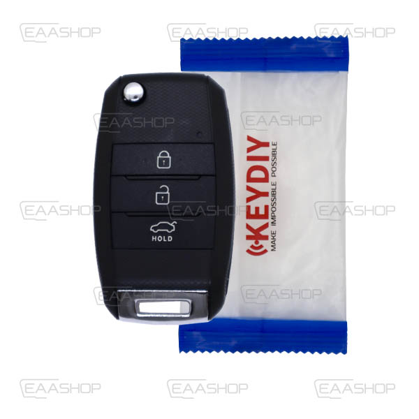 KD06RC - TELEMANDO PLEGABLE 3 BOTONES KEYDIY TIPO KIA SIN BOBINA
