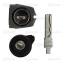 AU02LK - KIT BOMBÍN PUERTA + ANTIRROBO  AUDI A3  PERFIL HU66 ORIGINAL 