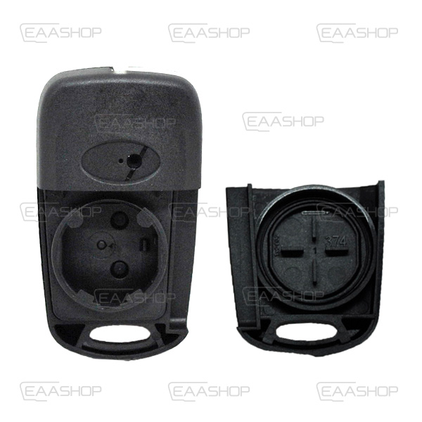 HY06KS - CARCASA PLEGABLE MANDO HYUNDAI/KIA 3 BOTONES