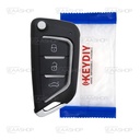KD10RC - TELEMANDO PLEGABLE 3 BOTONES KEYDIY TIPO ESPADA SIN BOBINA