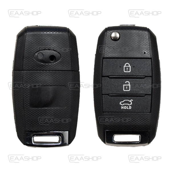 HY08KS - CARCASA DE MANDO HYUNDAI/KIA 3 BOTONES KEY- LESS