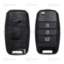 HY08KS - CARCASA DE MANDO HYUNDAI/KIA 3 BOTONES KEY- LESS