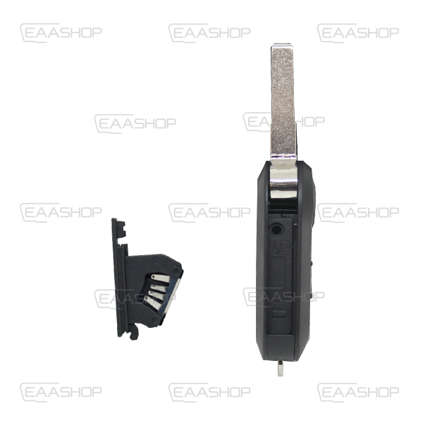 FIA09KS - CARCASA DE MANDO PLEGABLE 3 BOTONES FIAT (PERFIL SIP22)