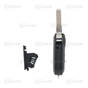 FIA09KS - CARCASA DE MANDO PLEGABLE 3 BOTONES FIAT (PERFIL SIP22)