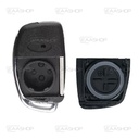 HY07KS - CARCASA PLEGABLE MANDO HYUNDAI I20/I30 MODERNO 3 BOTONES