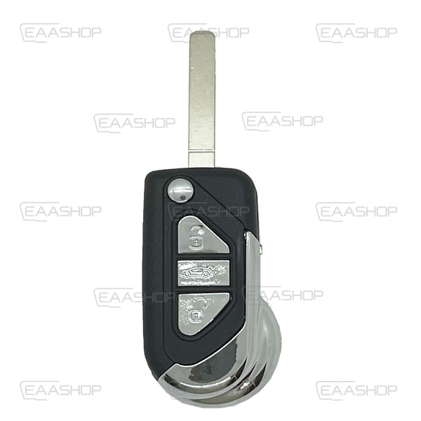 PSA33KS - CARCASA DE MANDO PLEGABLE 3 BOTONES PEUGEOT (PERFIL VA2)