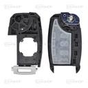HY08KS - CARCASA DE MANDO PLEGABLE 3 BOTONES HYUNDAI/KIA (PERFIL HYN14R)