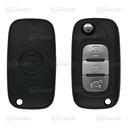 MB18KS - CARCASA DE MANDO PLEGABLE 3 BOTONES MERCEDES BENZ (PERFIL VA2)