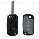 MB18KS - CARCASA DE MANDO PLEGABLE 3 BOTONES MERCEDES BENZ (PERFIL VA2)