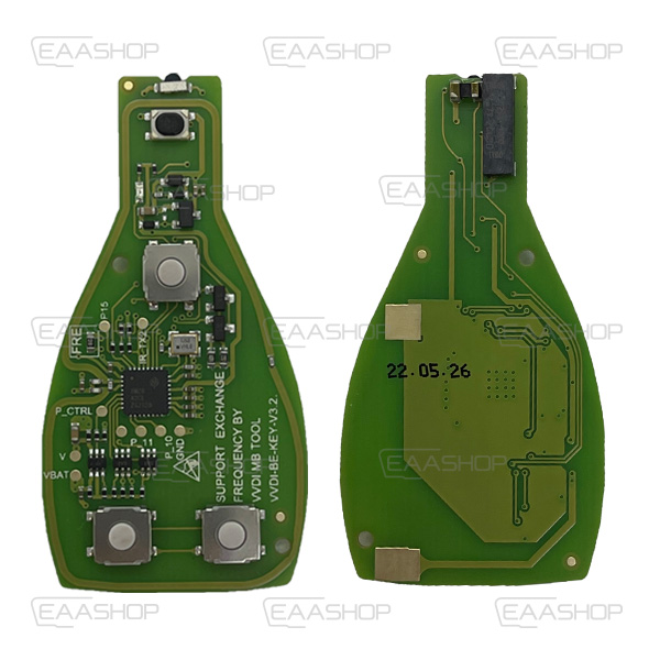 XH29RC - PLACA XHORSE PARA TELEMANDO INSERTABLE MERCEDES 3 BOTONES