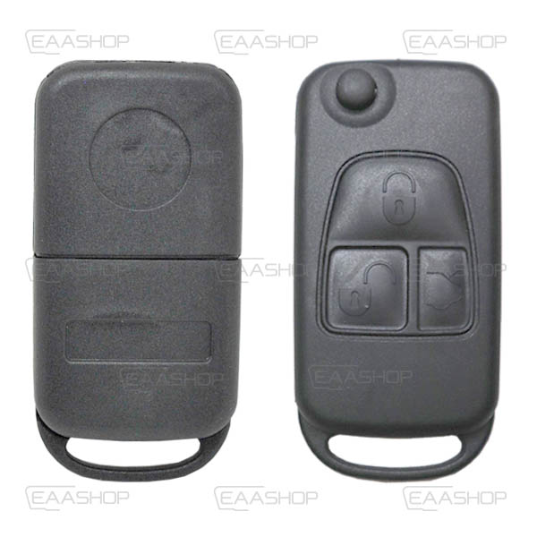 MB03KS - CARCASA DE MANDO MERCEDES PLEGABLE 3 BOTONES