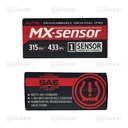 AUT100 - SENSOR VÁLVULA TPMS UNIVERSAL 433MHZ / 315MHZ GOMA CON SISTEMA DE TORNILLO