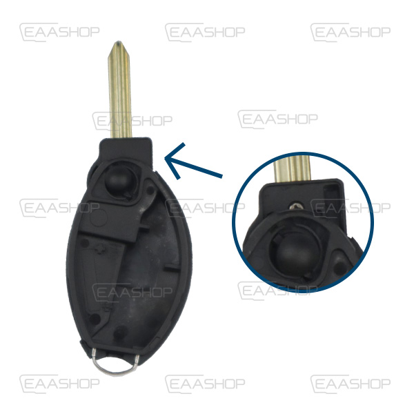 PSA04KS - CARCASA DE MANDO PLEGABLE 3 BOTONES PSA (PERFIL SX9)