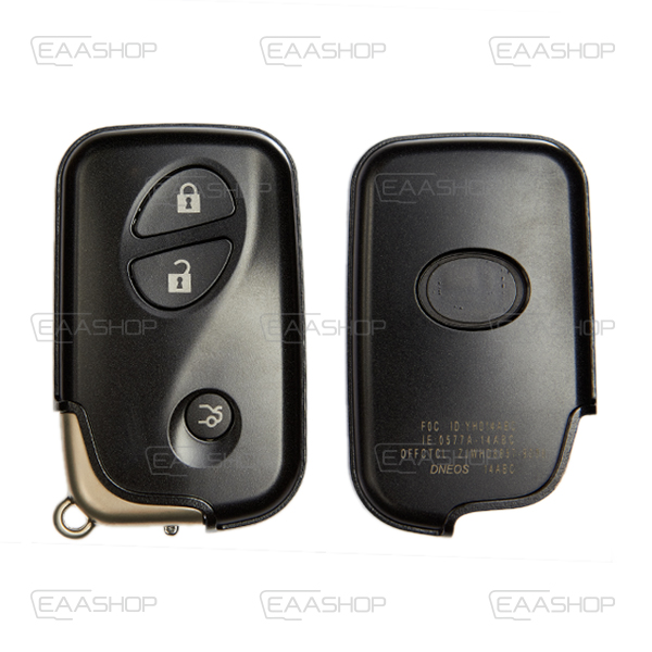 LX01KS - CARCASA DE MANDO KEYLESS 3 BOTONES LEXUS (PERFIL TOY48)