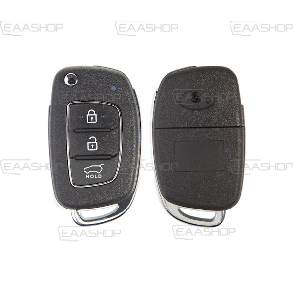 HY26KS - CARCASA DE MANDO PLEGABLE 3 BOTONES HYUNDAI/KIA (PERFIL KIA7)