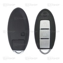 NS07KS - CARCASA DE MANDO NISSAN KEY LESS OVALADO 3