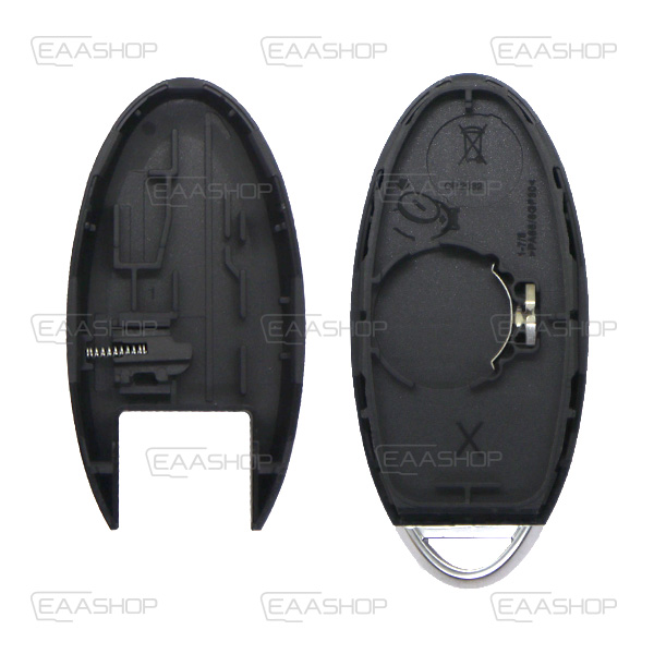NS07KS - CARCASA DE MANDO NISSAN KEY LESS OVALADO 3