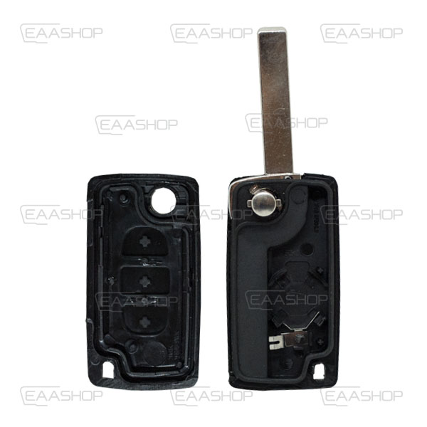 PSA22KS - CARCASA PSA PLEGABLE 3 BOTONES PERFIL HU83 PILA
