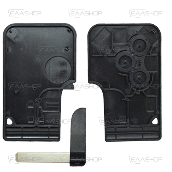 RE17KS - CARCASA TARJETA RENAULT MEGANE II 3 BOTONES CON