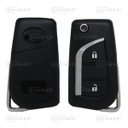 TT13KS - CARCASA PLEGABLE TOYOTA 3 BOTONES (PERFIL V2)