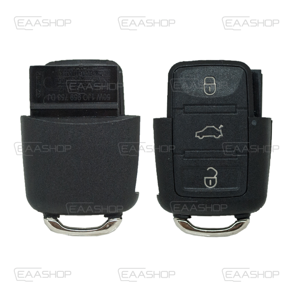 VAG06KS - CARCASA DE MANDO PLEGABLE 3 BOTONES