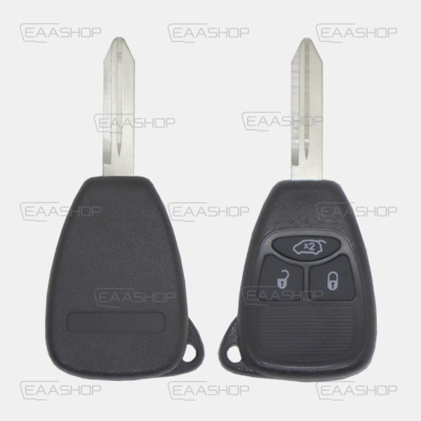 CR04KS - CARCASA DE MANDO FIJO 3 BOTONES CHRYSLER/JEEP