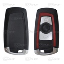 BW11KS - CARCASA KEYLESS BMW 3 BOTONES (ROJO)