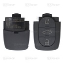 AU04KS - CARCASA DE MANDO REDONDO 3 BOTONES AUDI (PILA