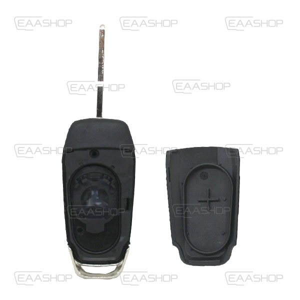 FO08KS - CARCASA DE MANDO FORD PLEGABLE 2 BOTONES