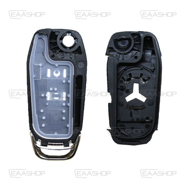 FO08KS - CARCASA DE MANDO FORD PLEGABLE 2 BOTONES