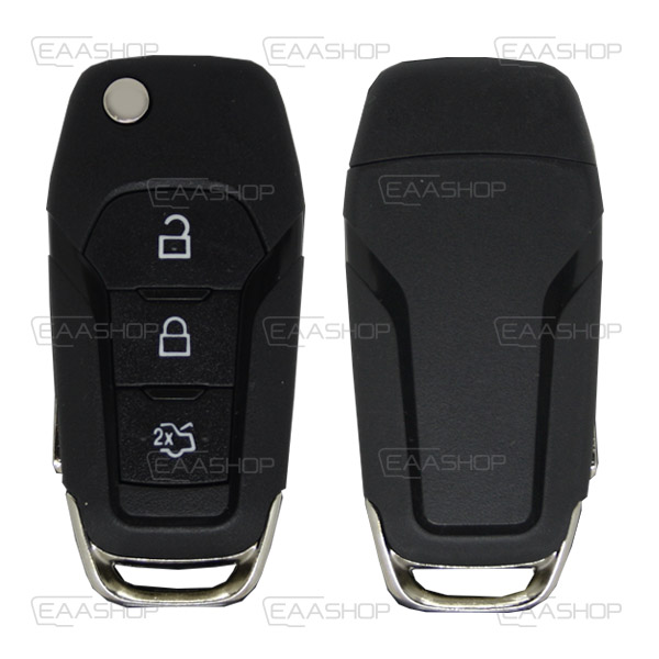 FO09KS - CARCASA DE MANDO FORD PLEGABLE 3 BOTONES