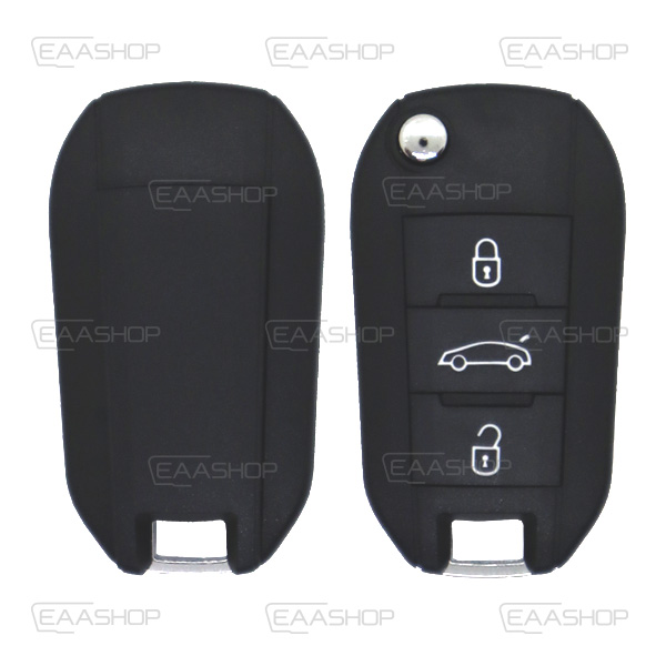 PSA27KS - CARCASA DE MANDO PEUGEOT 3 BOTONES PERFIL HU83
