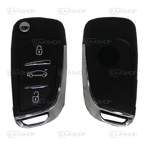 PSA32KS - CARCASA DE MANDO CITROEN 3 BOTONES PLEGABLE PERFIL HU83