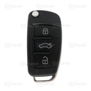 AU18RC - TELEMANDO PLEGABLE KEYLESS 3 BOTONES AUDI