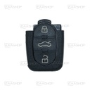 AU04KS - CARCASA DE MANDO PLEGABLE 3 BOTONES AUDI 