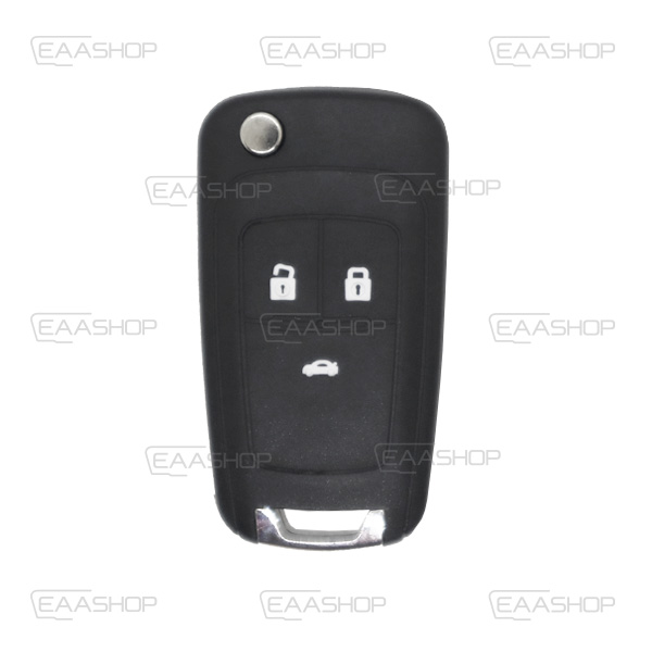 CH06KS - CARCASA DE MANDO PLEGABLE 3 BOTONES CHEVROLET (PERFIL HU100)