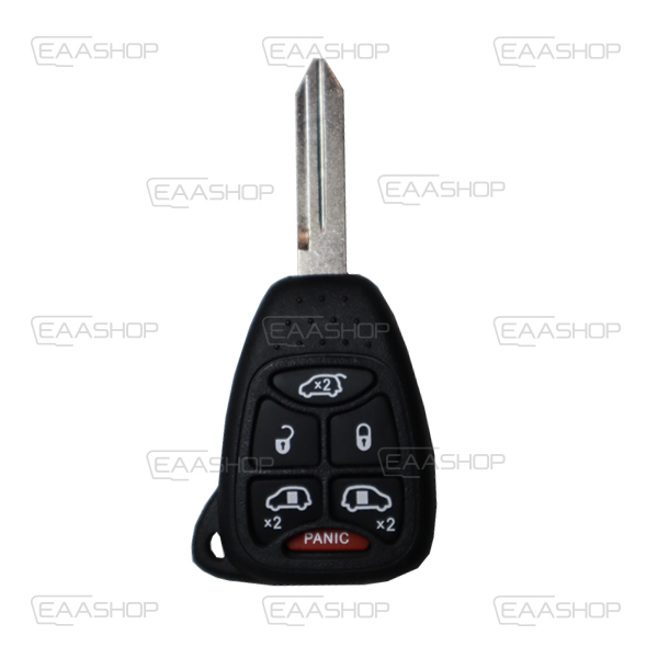 CR05KS - COQUE DE TÉLÉCOMMANDE FIXE 6 BOUTONS CHRYSLER/JEEP (LAME CY24)