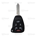 CR05KS - COQUE DE TÉLÉCOMMANDE FIXE 6 BOUTONS CHRYSLER/JEEP (LAME CY24)