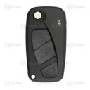 FIA04KS - COQUE DE TÉLÉCOMMANDE PLIABLE 3 BOUTONS FIAT (LAME SIP22)