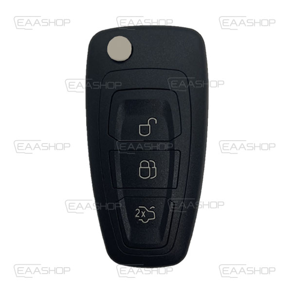 FO06KS - CARCASA DE MANDO PLEGABLE 3 BOTONES FORD (PERFIL HU101)