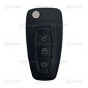 FO06KS - CARCASA DE MANDO PLEGABLE 3 BOTONES FORD (PERFIL HU101)
