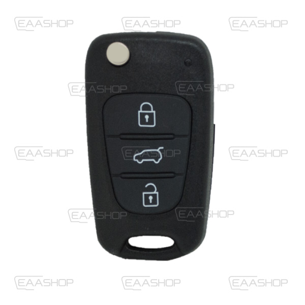 HY06KS - CARCASA DE MANDO PLEGABLE 3 BOTONES HYUNDAI/KIA (PERFIL KIA7)