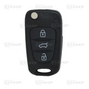 HY06KS - REMOTE KEY SHELL FOLDING 3 BUTTONS HYUNDAI/KIA (PROFILE KIA7)