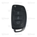 HY07KS - CARCAÇA DE COMANDO DOBRÁVEL 3 BOTÕES HYUNDAI/KIA (PERFIL KIA7)