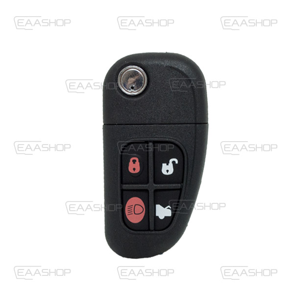 JG01KS - CARCAÇA DE COMANDO DOBRÁVEL 4 BOTÕES JAGUAR (PERFIL FO21)